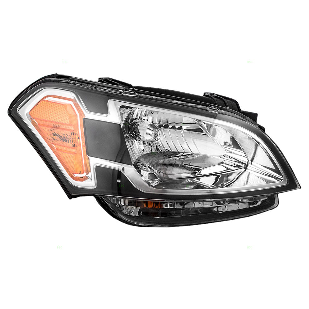 Brock Aftermarket Replacement Part Passenger Side Headlight Assembly Compatible with 2010-2011 KIA Soul