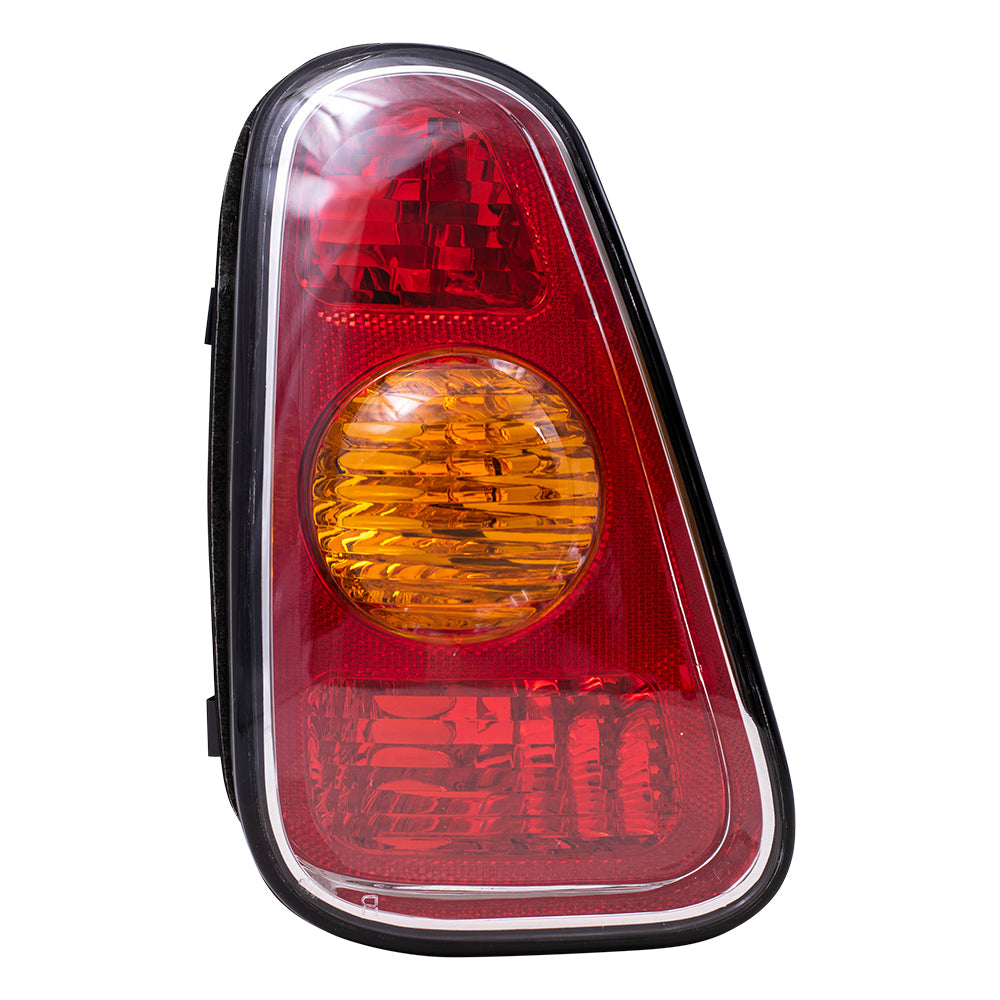 Brock Replacement Drivers Taillight Tail Lamp Lens Compatible with 02-04 Cooper 63216935783