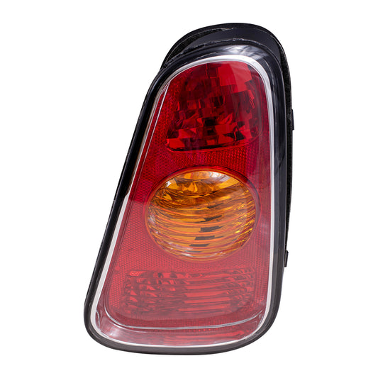 Brock Replacement Passengers Taillight Tail Lamp Lens Compatible with 02-04 Cooper 63216935784