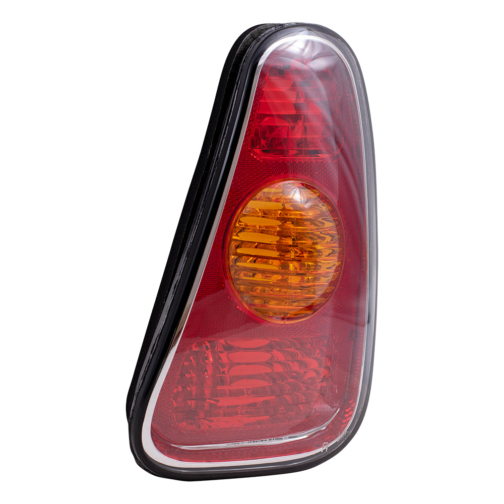 Brock Replacement Passengers Taillight Tail Lamp Lens Compatible with 02-04 Cooper 63216935784