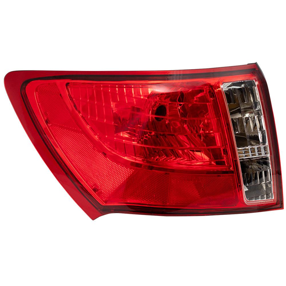 Brock Replacement Tail Light Compatible with 2008-2011 Impreza Sedan Drivers Tail Lamp Lens 84912FG130