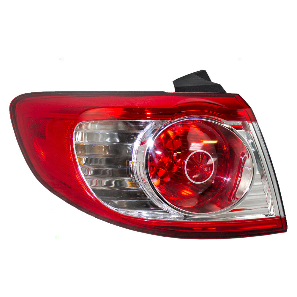 Brock Replacement Drivers Taillight Tail Lamp Compatible with 10-12 Santa Fe SUV 92401-0W500