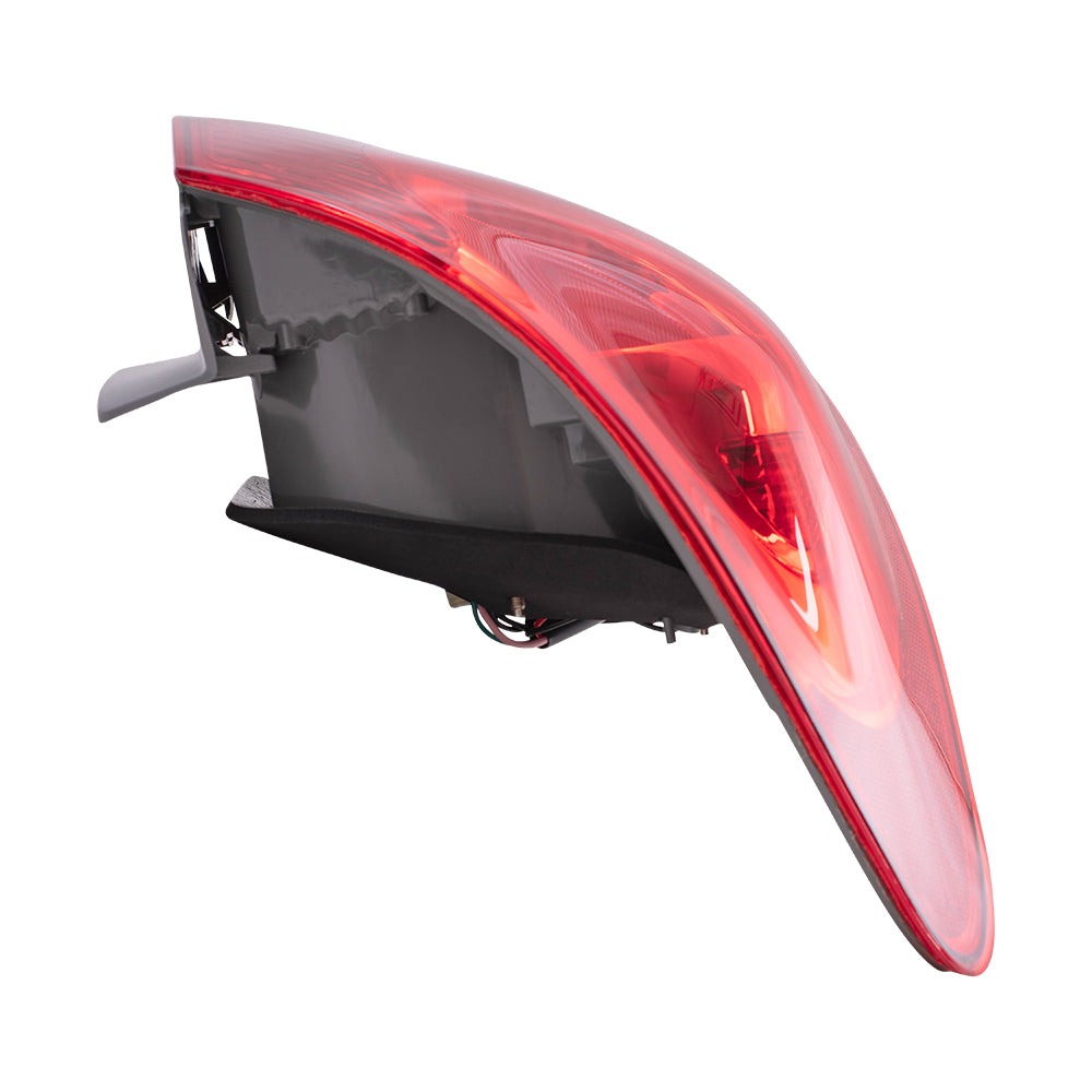 Brock Replacement Drivers Taillight Quarter Panel Mounted Tail Lamp Compatible with 2007-2010 Elantra 924012H050