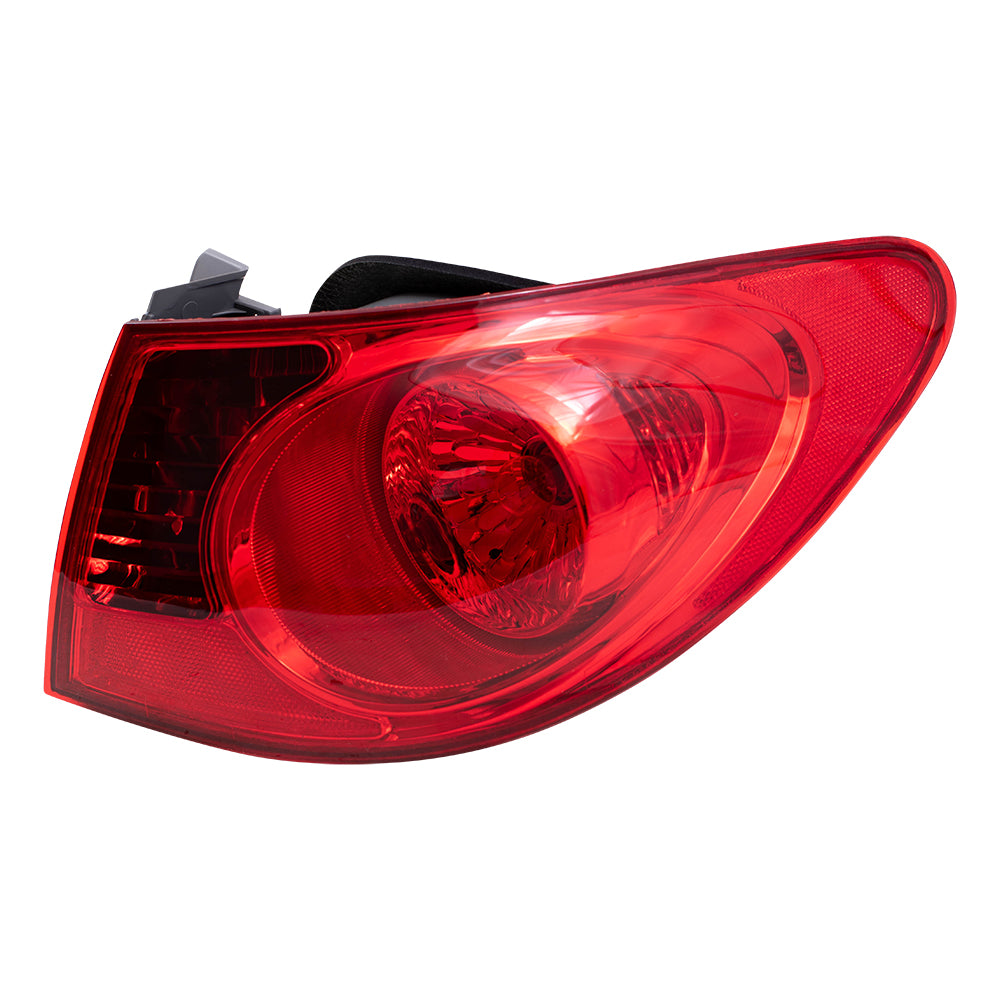 Brock Replacement Passengers Taillight Quarter Panel Mounted Tail Lamp Compatible with 2007-2010 Elantra 924022H050