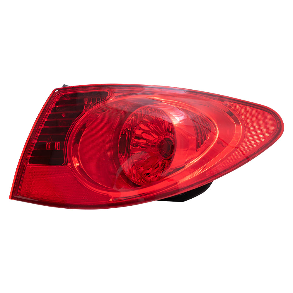 Brock Replacement Passengers Taillight Quarter Panel Mounted Tail Lamp Compatible with 2007-2010 Elantra 924022H050