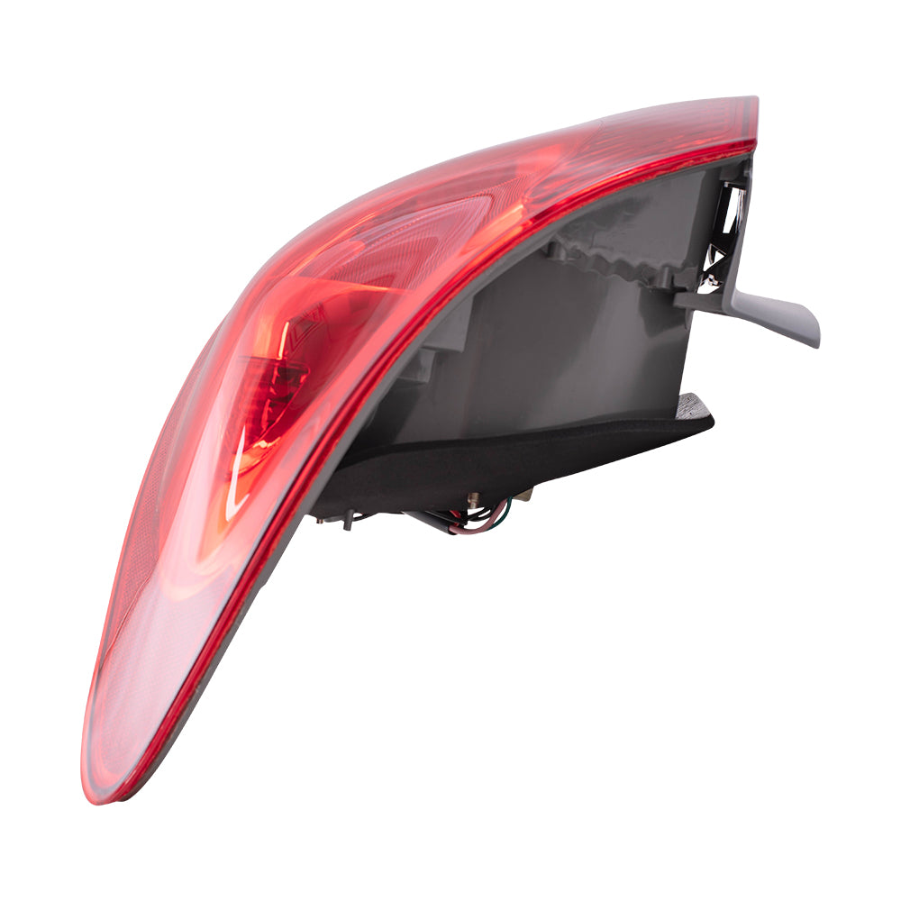 Brock Replacement Passengers Taillight Quarter Panel Mounted Tail Lamp Compatible with 2007-2010 Elantra 924022H050