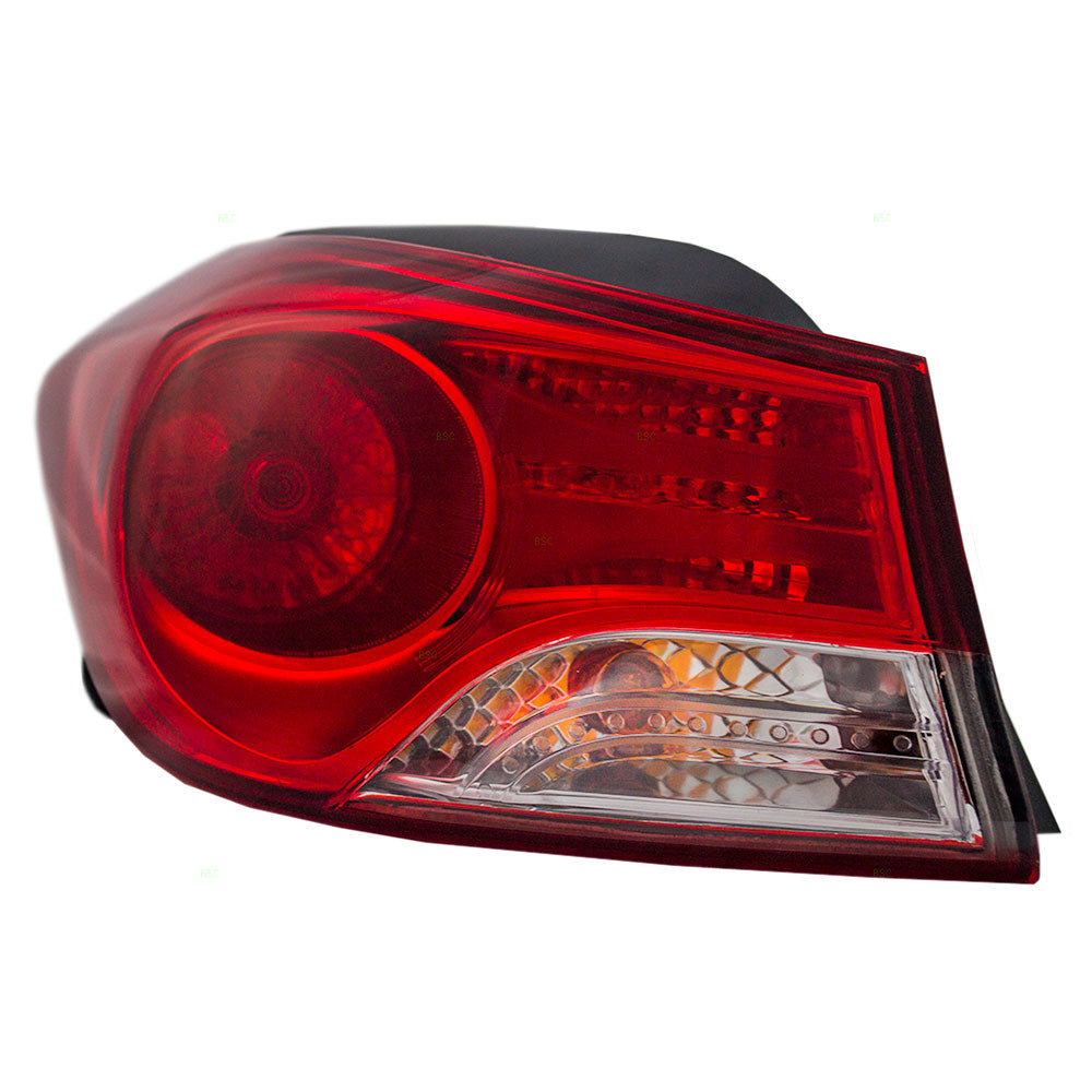 Brock Replacement Drivers Taillight Quarter Panel Mounted Compatible with 2011-2013 Elantra Sedan 924013Y000