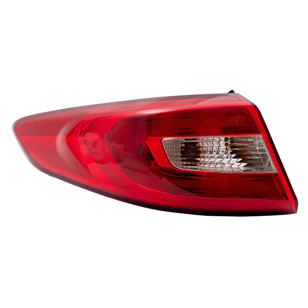 Brock Replacement Tail Light Assembly Compatible with 2015-2017 Sonata Driver Type Taillamp 92401C2000 92401-C2000