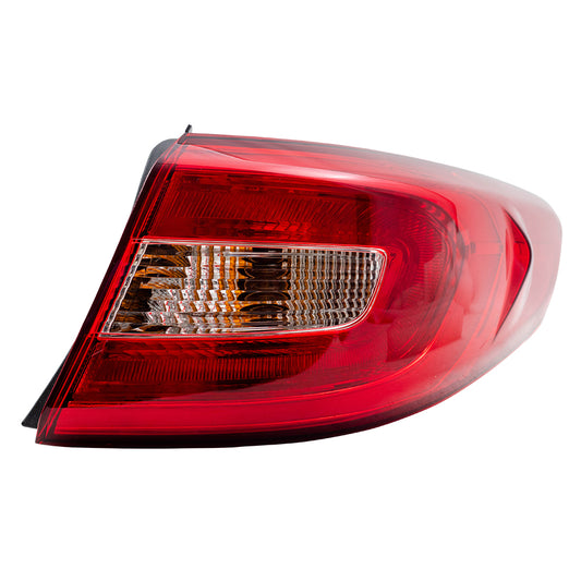 Brock Replacement Tail Light Assembly Compatible with 2015-2017 Sonata Passenger Type Taillamp 92402-C2000 92402C2000