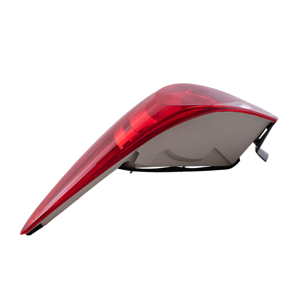 Brock Replacement Driver and Passenger Taillights Quarter Panel Mounted Bulb Type Compatible with 2011-2014 Sonata