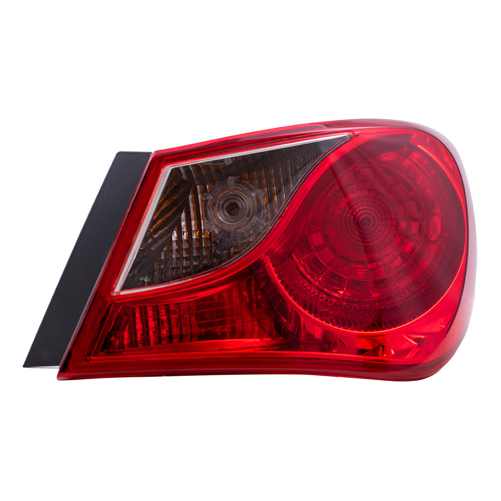 Brock Replacement Driver and Passenger Taillights Quarter Panel Mounted Bulb Type Compatible with 2011-2014 Sonata