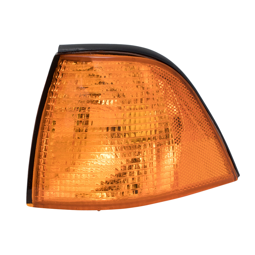 Brock Replacement Drivers Park Signal Corner Marker Light Lamp Lens Compatible with 92-99 3 Series 63138353283