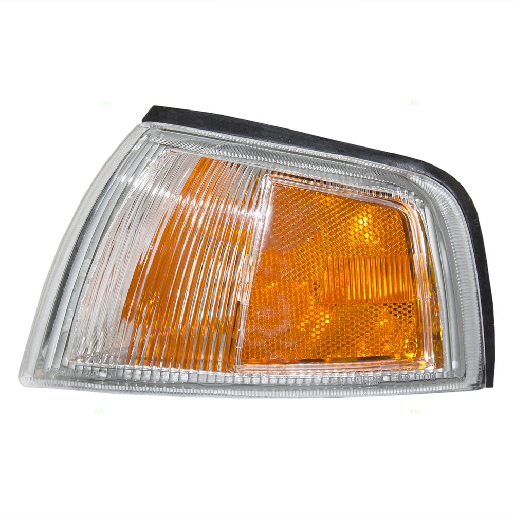 Brock Replacement Drivers Park Signal Corner Marker Light Lamp Lens Compatible with 97-02 Mirage MR296303