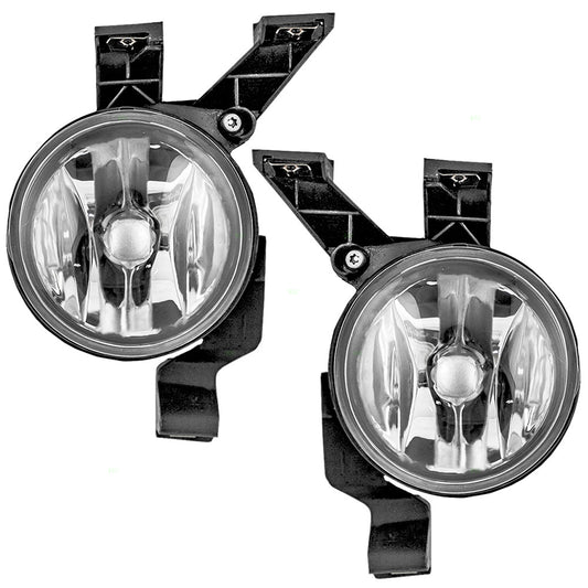 Brock Replacement Driver and Passenger Fog Lights Lamps Compatible with 1998-2000 New Beetle 1C0941699A 1C0941700A