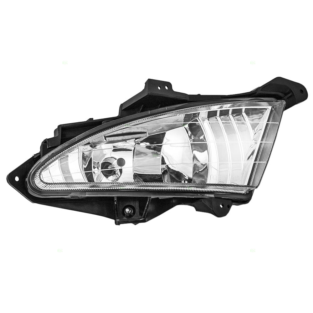 Brock Replacement Passengers Fog Light Lamp Lens Compatible with 2007-2010 Elantra Sedan 92202-2H000