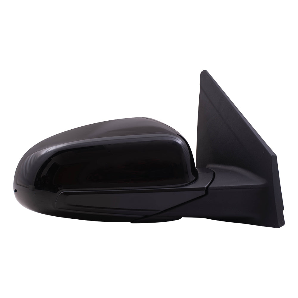 Brock Replacement Power Manual Folding Passenger Side Mirror Assembly w/ Spotter Glass w/o Heat Signal BSD Compatible with 18-20 Kona