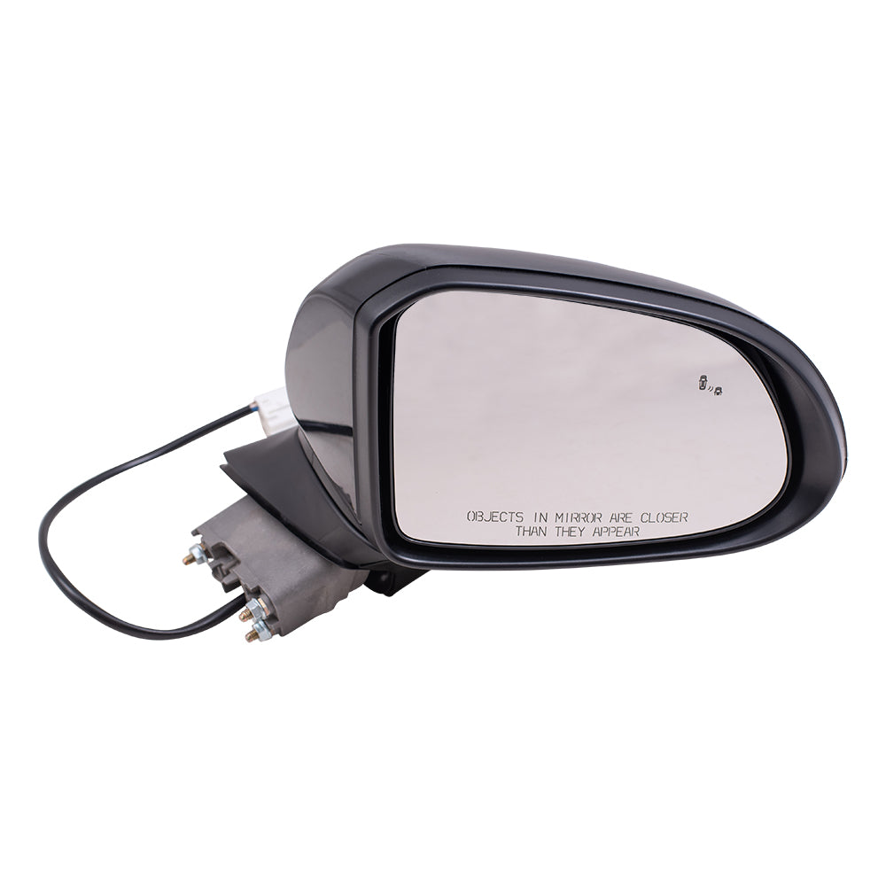 Brock Aftermarket Replacement Passenger Right Power Mirror Textured Black without Heat-Signal-Camera Compatible with 2019 Hyundai Santa Fe