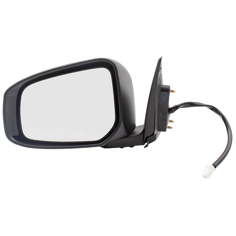 Brock Replacement Drivers Power Side View Mirror Heated w/ Signal Compatible with 15-17 Lancer 7632C367