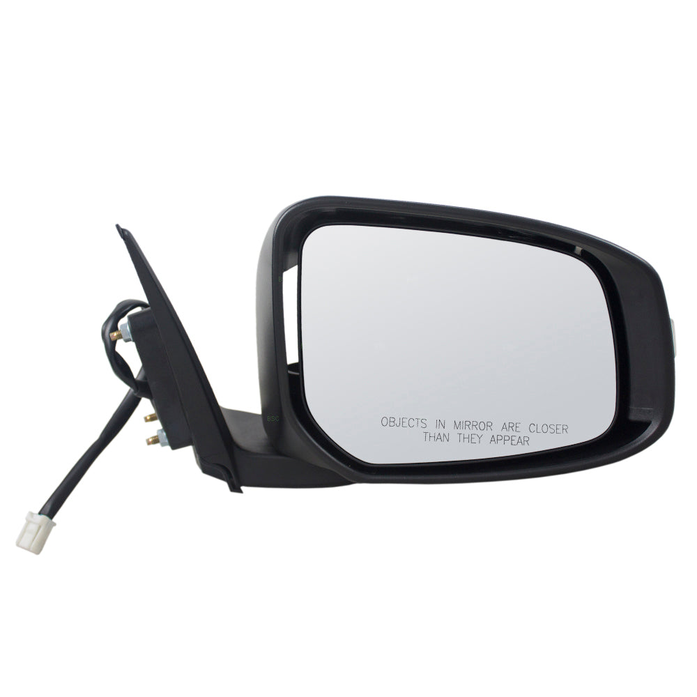 Brock Replacement Passengers Power Side View Mirror Heated w/ Signal Compatible with 15-17 Lancer 7632C352WB