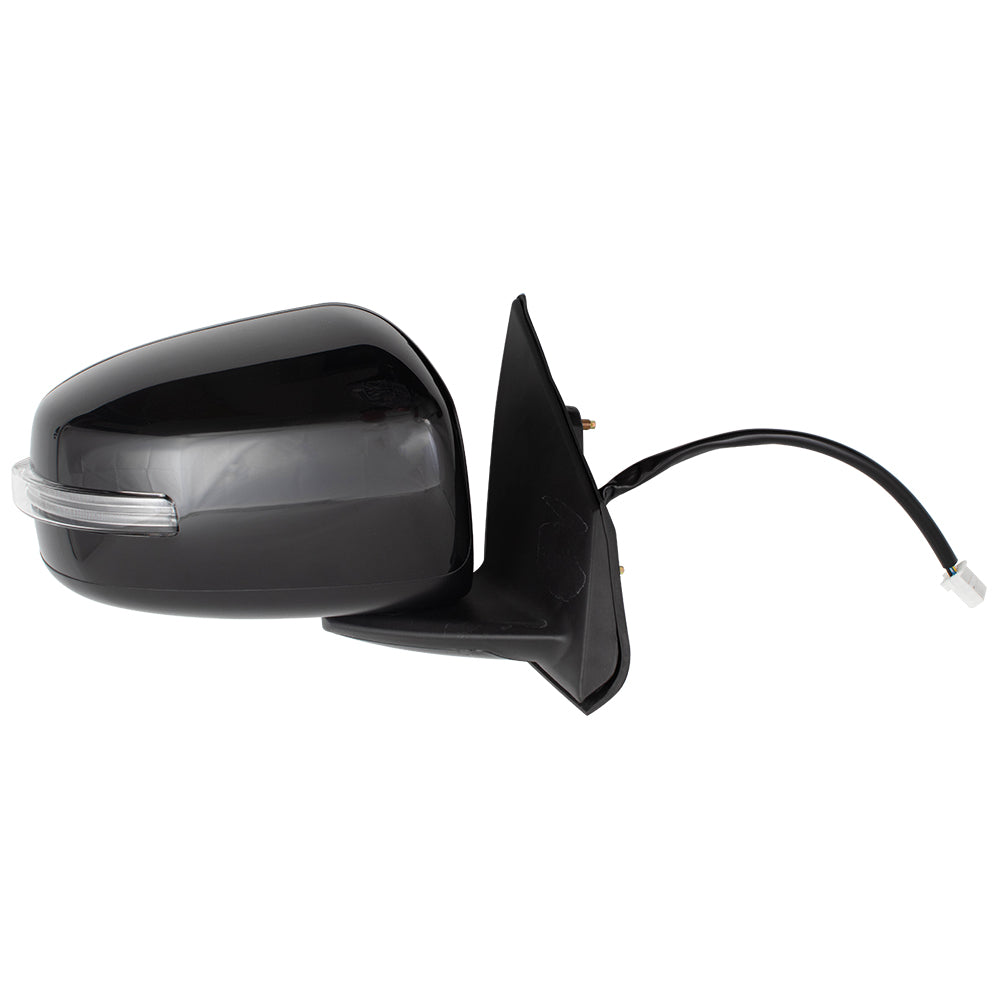 Brock Replacement Passengers Power Side View Mirror Heated w/ Signal Compatible with 15-17 Lancer 7632C352WB