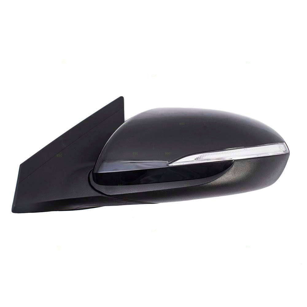 Brock Replacement Drivers Power Side View Mirror Heated w/ Signal & Blind Spot Detection Compatible with 17-18 Elantra Sedan HY1320227