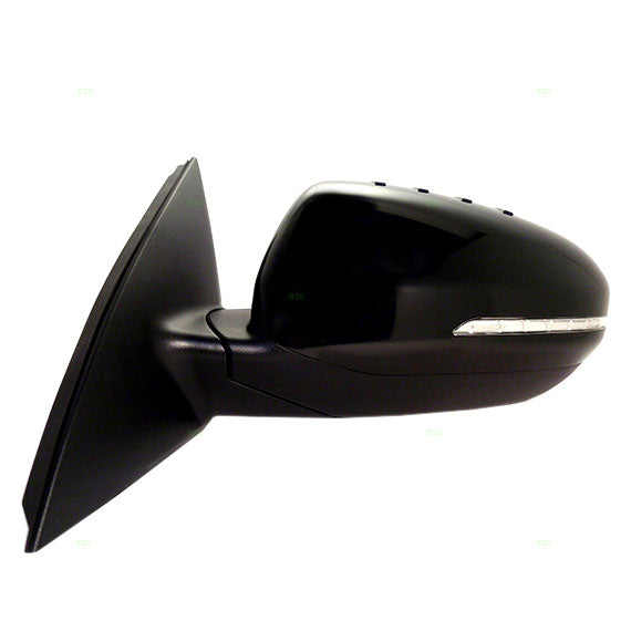 Brock Replacement Drivers Power Side View Mirror Heated Signal Ready-to-Paint Compatible with 2011-2014 Optima 876102T130