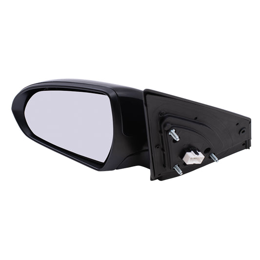 Brock Replacement Driver Power Mirror Heated with Blind Spot Glass Compatible with 2017 2018 Elantra Sedan