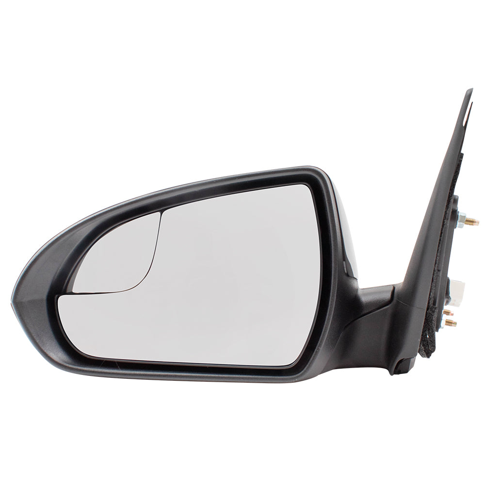 Brock Replacement Drivers Power Side View Mirror Heated w/ Spotter Glass Compatible with Elantra Sedan US 87610-F3060