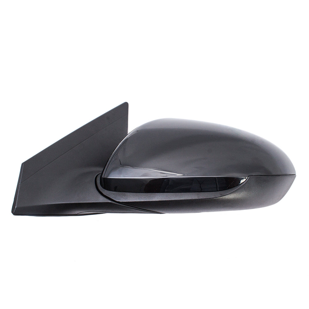 Brock Replacement Drivers Power Side View Mirror Heated w/ Blind Spot Detection Compatible with 17-18 Elantra Sedan 87610F3020