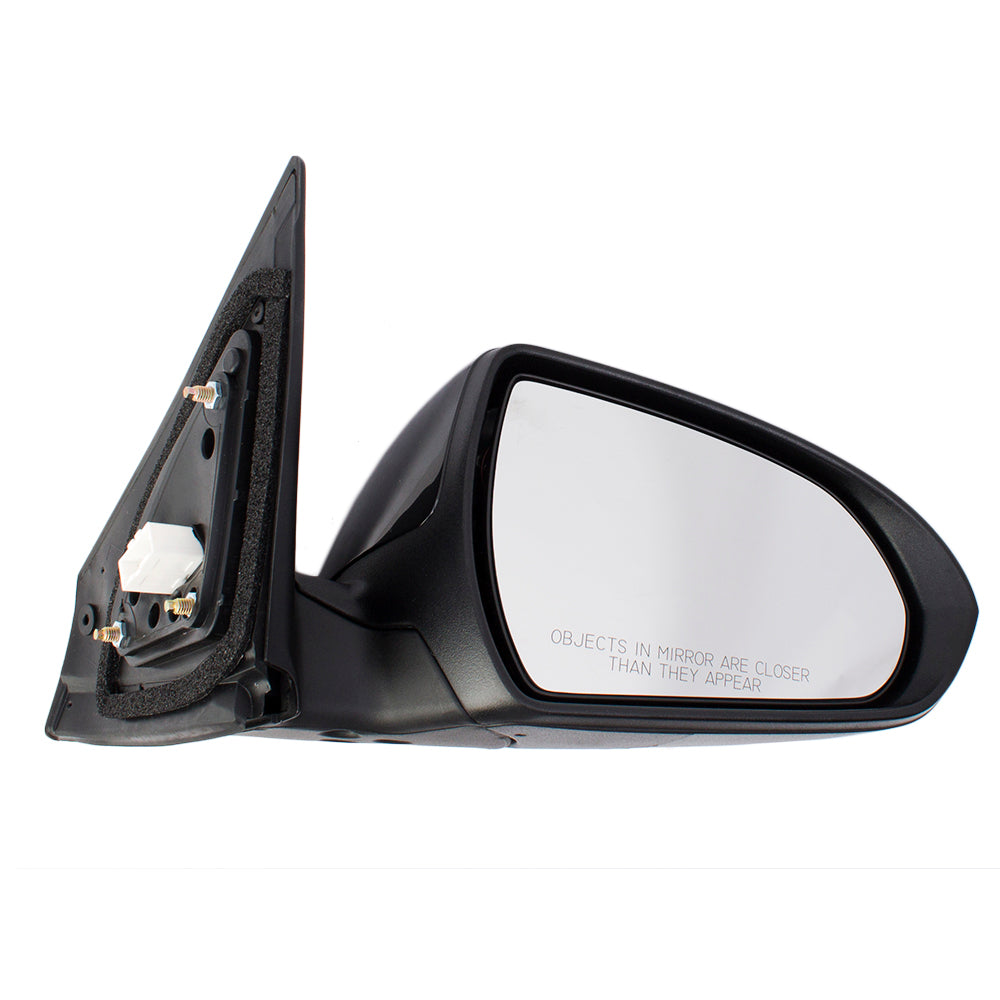 Brock Replacement Passengers Power Side View Mirror Heated w/ Blind Spot Detection Compatible with 17-18 Elantra Sedan 87620F3020