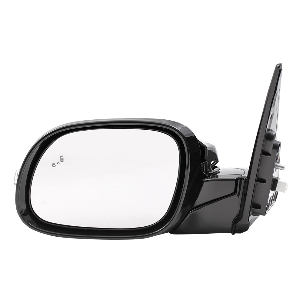 Brock Replacement Power Folding Driver Side Power Mirror Assembly w/ Heat Signal BSD Compatible with 17-19 Soul