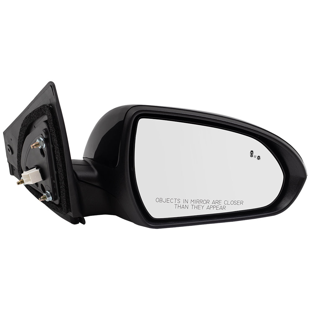 Brock Replacement Pair Side View Power Mirrors Compatible with 2017-2018 Elantra Sedan Set Heated Signal Blind Spot Detection 87610F3030 87610F2290 87620F3030 87620F2290