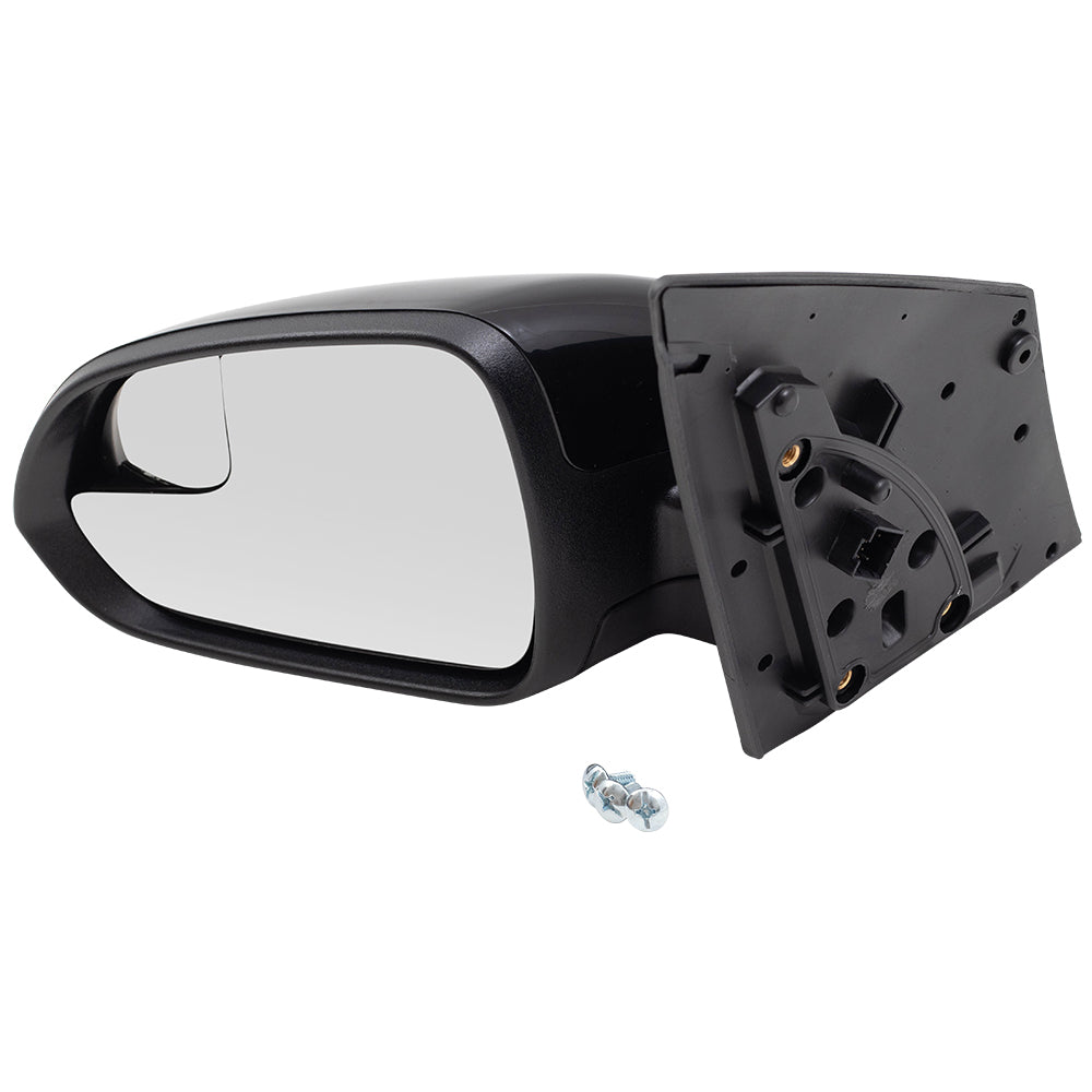 Brock Replacement Side View Power Mirror Compatible with 2018-2019 Accent Sedan Drivers Heated Signal Spotter Glass Left 87610J0110 87610-J0110