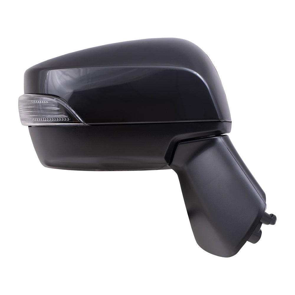 Brock Replacement Driver and Passenger Side Power Mirrors Paint to Match Black with Heat, Signal and Blind Spot Detection Compatible with 2016-2020 WRX & 2016 Crosstrek Hybrid