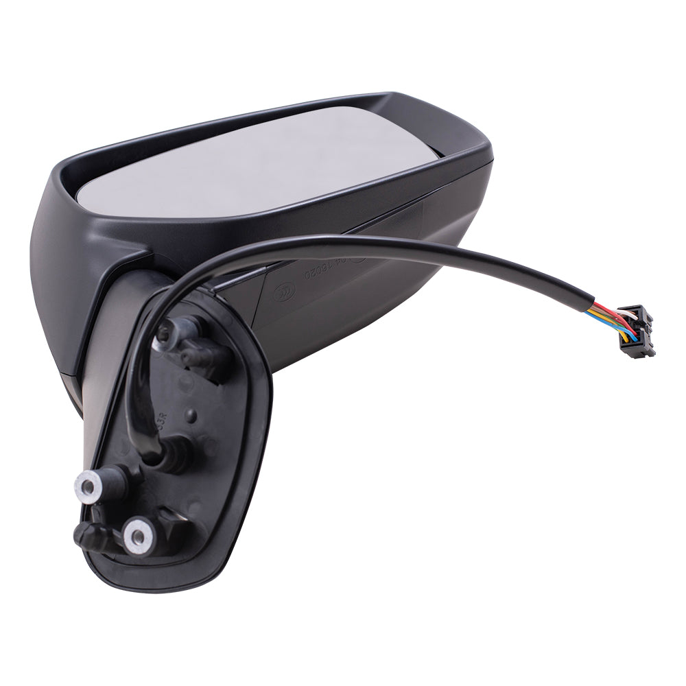 Brock Replacement Driver and Passenger Side Power Mirrors Paint to Match Black with Heat, Signal and Blind Spot Detection Compatible with 2016-2020 WRX & 2016 Crosstrek Hybrid