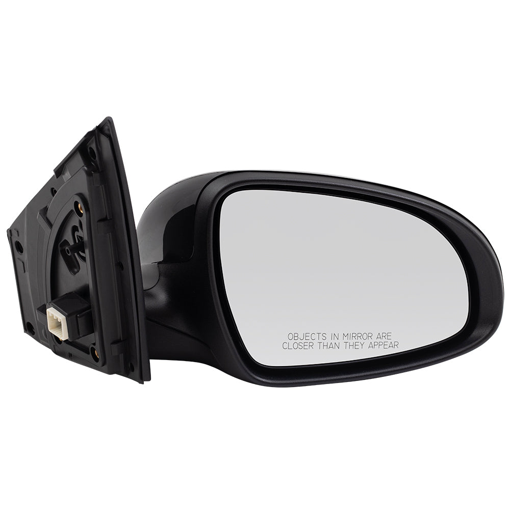 Brock Replacement Pair Side View Power Mirrors Compatible with 2017-2019 Sportage Driver and Passenger Set Heated Manual Folding 87610D9110 87620D9110