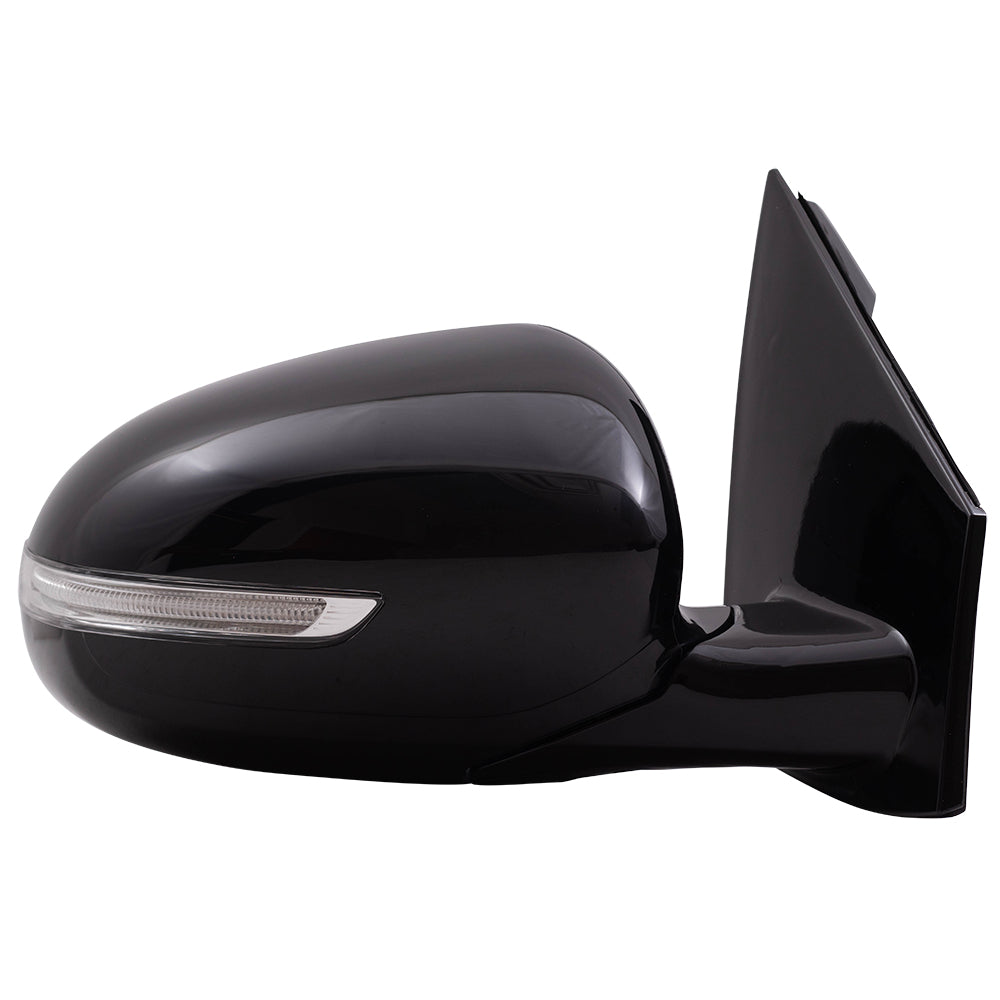 Brock Replacement Pair Set Power Folding Side View Mirrors Heated Signal Compatible with 17-19 Sportage replaces 87610D9660 87620D9120 KI1320198 KI1321198