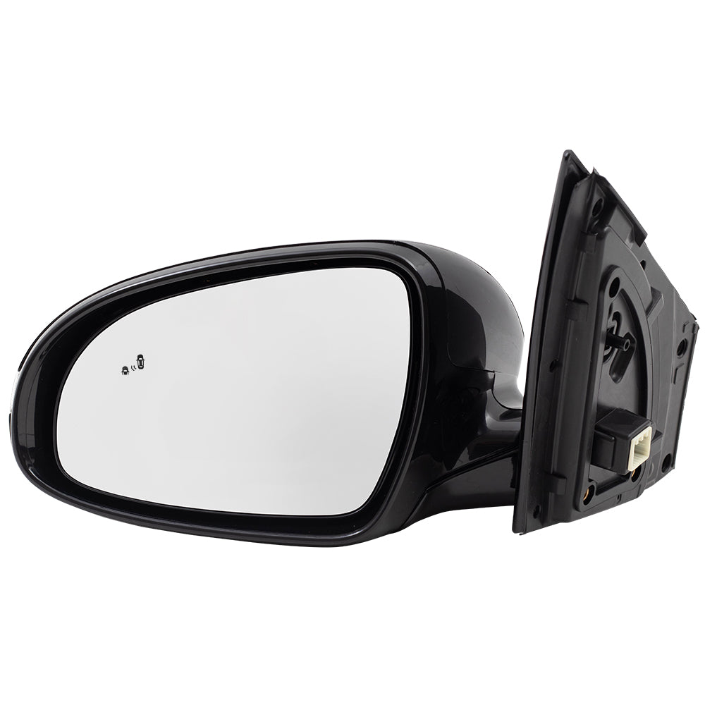 Brock Replacement Drivers Power Folding Side View Mirror Heated Signal Blind Spot Detection Compatible with 17-19 Sportage replaces KI1320199 87610D9130