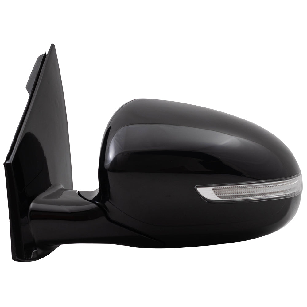 Brock Replacement Drivers Power Folding Side View Mirror Heated Signal Blind Spot Detection Compatible with 17-19 Sportage replaces KI1320199 87610D9130