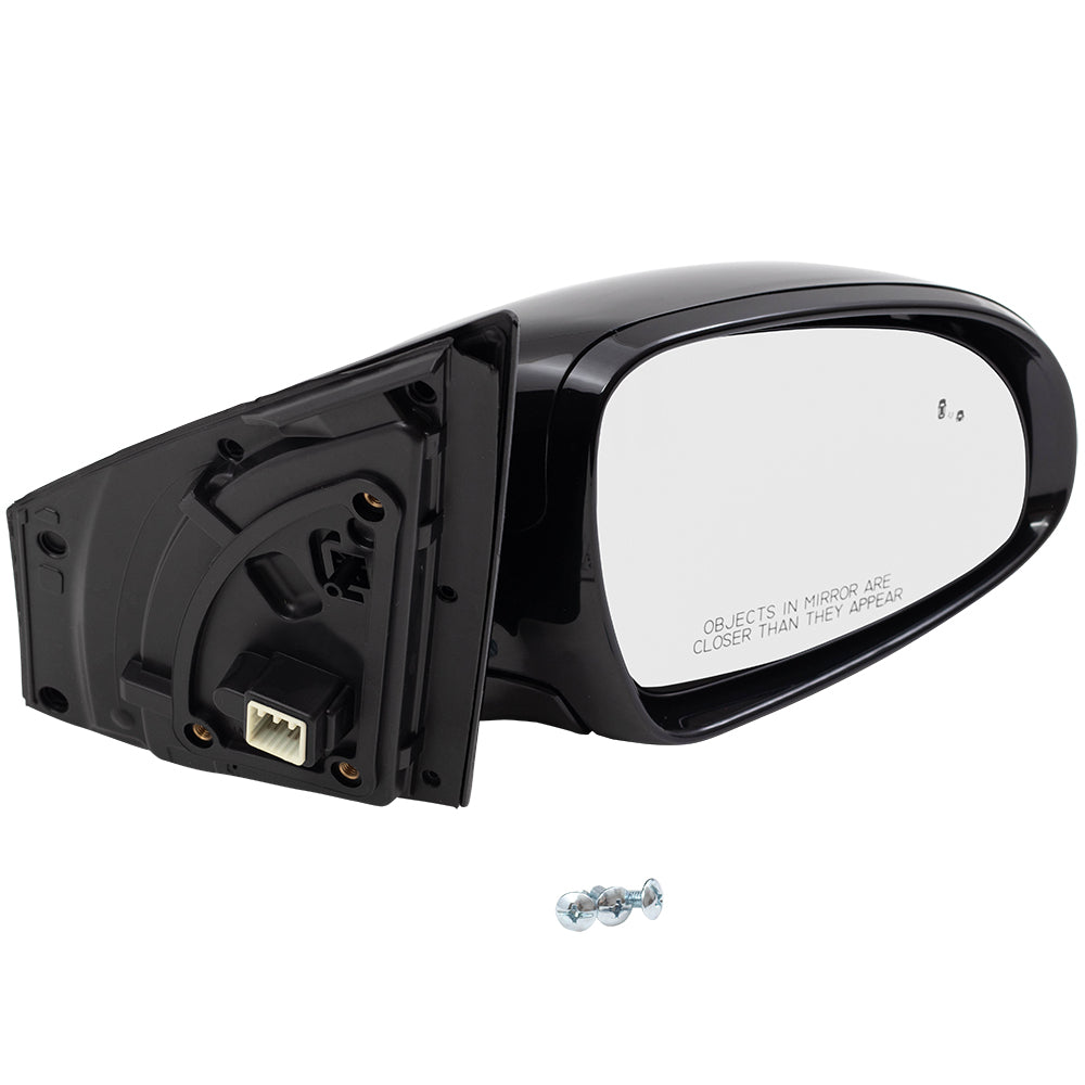 Brock Replacement Passengers Power Folding Side View Mirror Heated Signal Blind Spot Detection Compatible with 17-19 Sportage replaces KI1321199 87620D9130