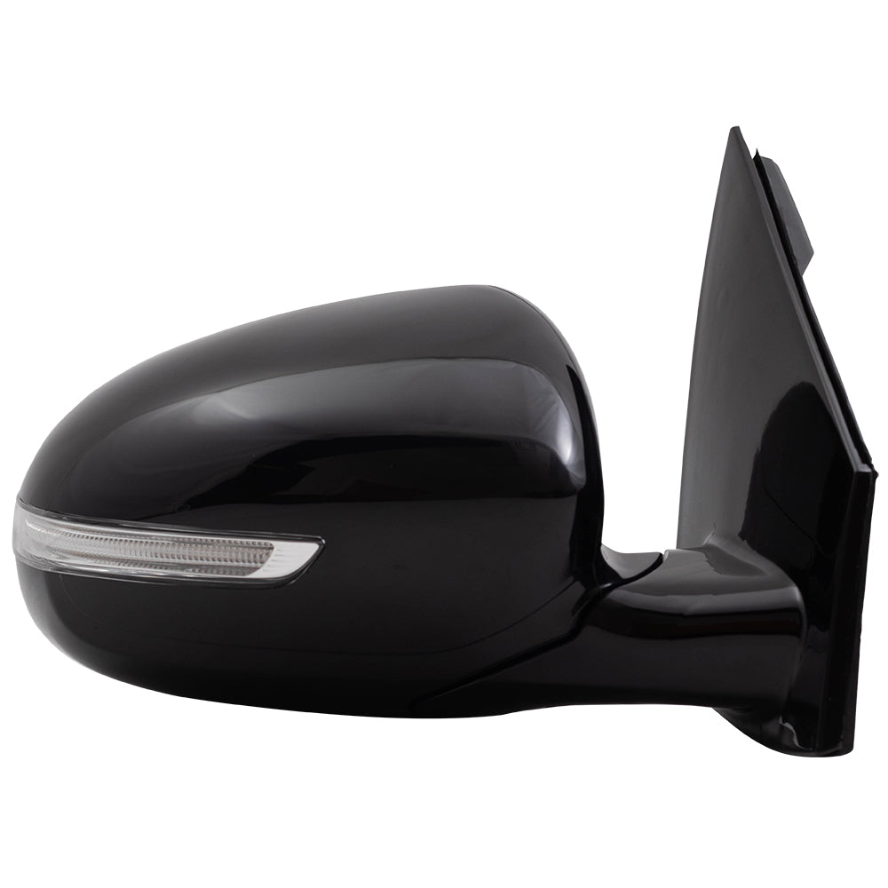 Brock Replacement Passengers Power Folding Side View Mirror Heated Signal Blind Spot Detection Compatible with 17-19 Sportage replaces KI1321199 87620D9130