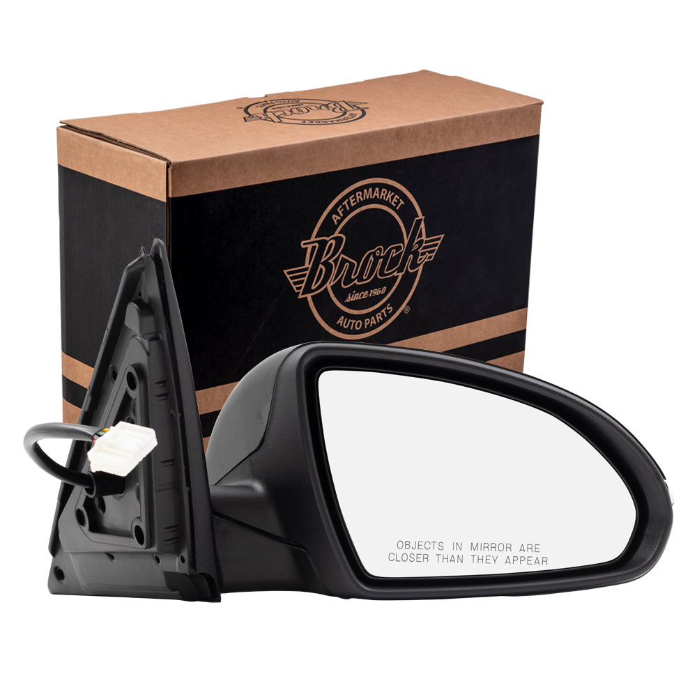 Brock Replacement Side View Power Mirror Compatible with 2016-2018 Optima Heated Signal Power Folding Passenger Replacement fits 87620D5030 87620 D5030