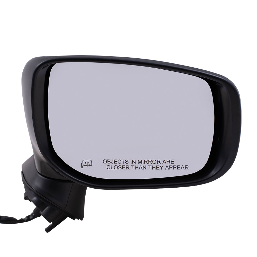 Brock Replacement Set Driver and Passenger Power Side Mirrors Heated with Ready-to-Paint and Textured Black Covers Compatible with 2017-2020 Impreza