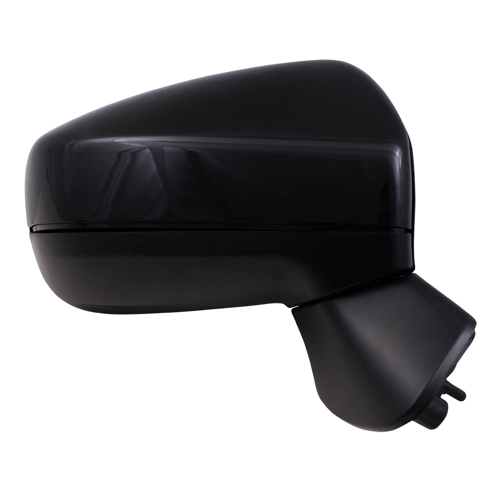 Brock Replacement Set Driver and Passenger Power Side Mirrors Heated with Ready-to-Paint and Textured Black Covers Compatible with 2017-2020 Impreza