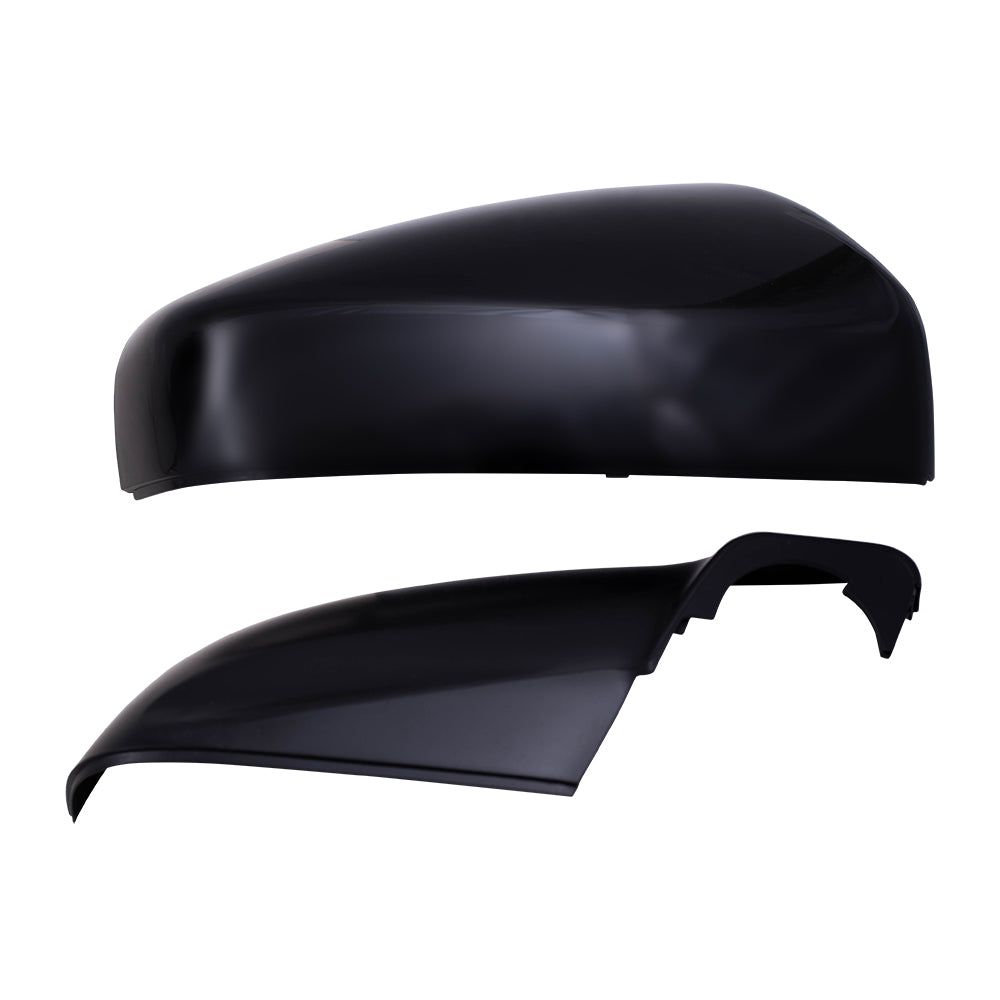 Brock Replacement Set Driver and Passenger Power Side Mirrors Heated with Ready-to-Paint and Textured Black Covers Compatible with 2017-2020 Impreza