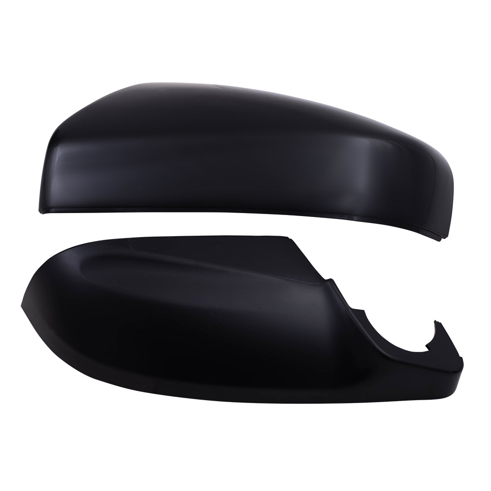 Brock Replacement Driver Power Side Mirror Heated with Blind Spot Detection Ready-to-Paint and Textured Black Covers Compatible with 2017-2020 Impreza