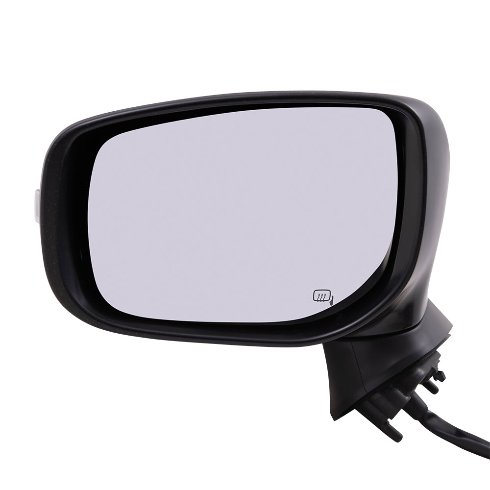 Brock Replacement Driver Power Side Mirror Heated with Signal Compatible with 2017-2020 Impreza