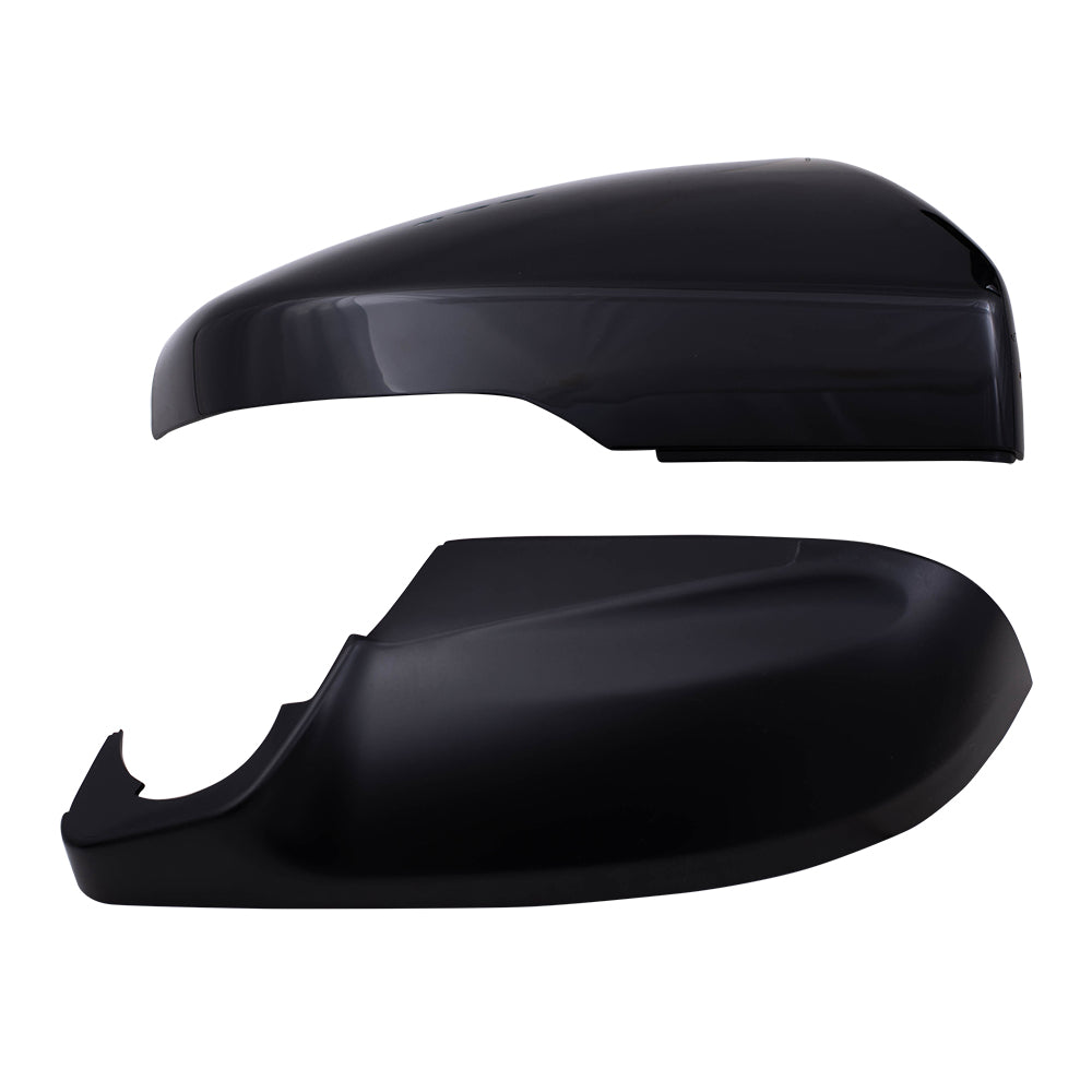 Brock Replacement Set Driver and Passenger Power Side Mirrors Heated with Signal Blind Spot Detection Compatible with 2017-2020 Impreza