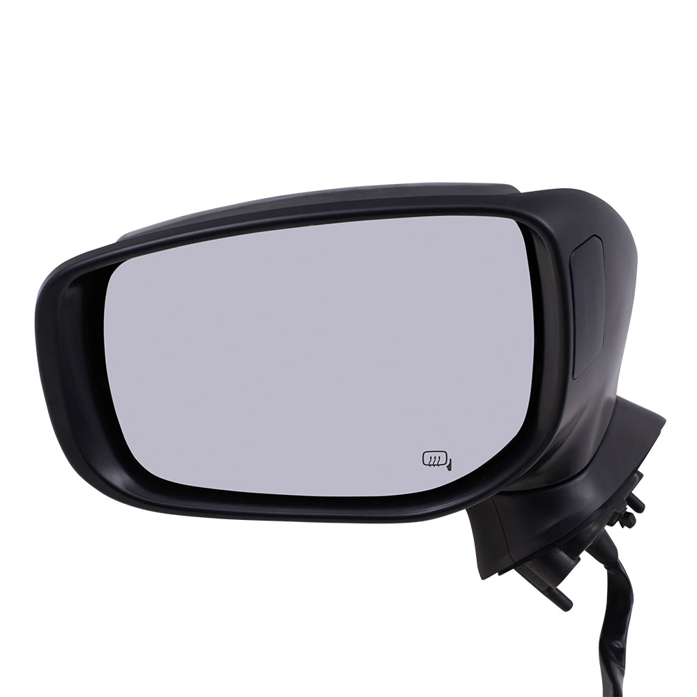 Brock Replacement Driver Power Side Mirror Heated with Signal Blind Spot Detection Compatible with 2017-2020 Impreza