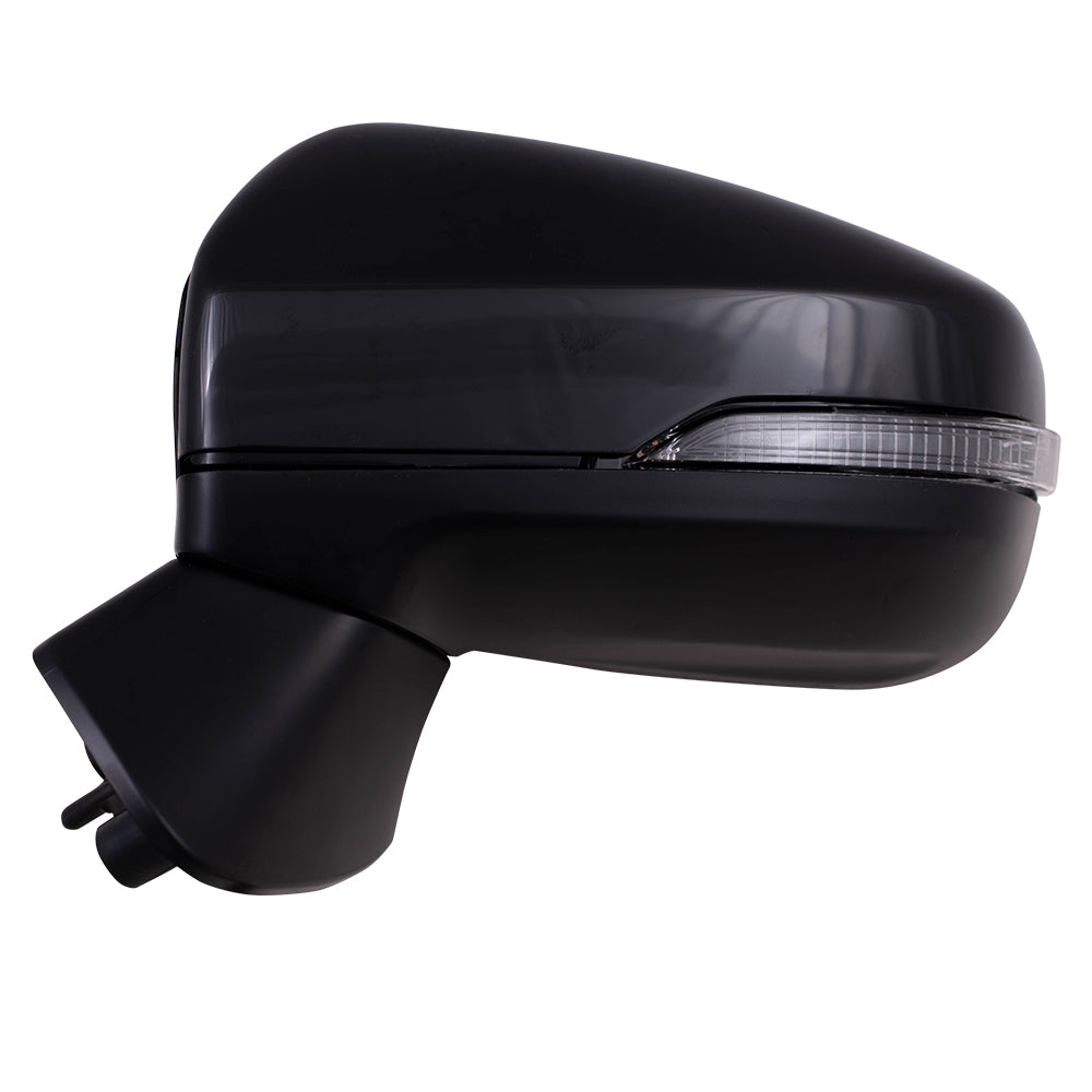 Brock Replacement Driver Power Side Mirror Heated with Signal Blind Spot Detection Compatible with 2017-2020 Impreza